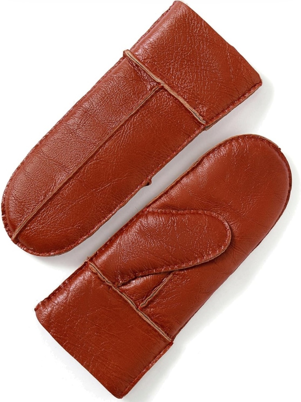 Sheepskin Leather Shearling Women’s Winter Mittens by YISEVEN